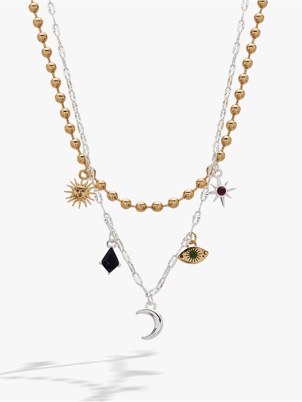Moon Magic 2 Row Charm Necklace by Alex and Ani Halloween Witchy Gothic NWT